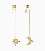 Christmas Candleholder Star and Moon